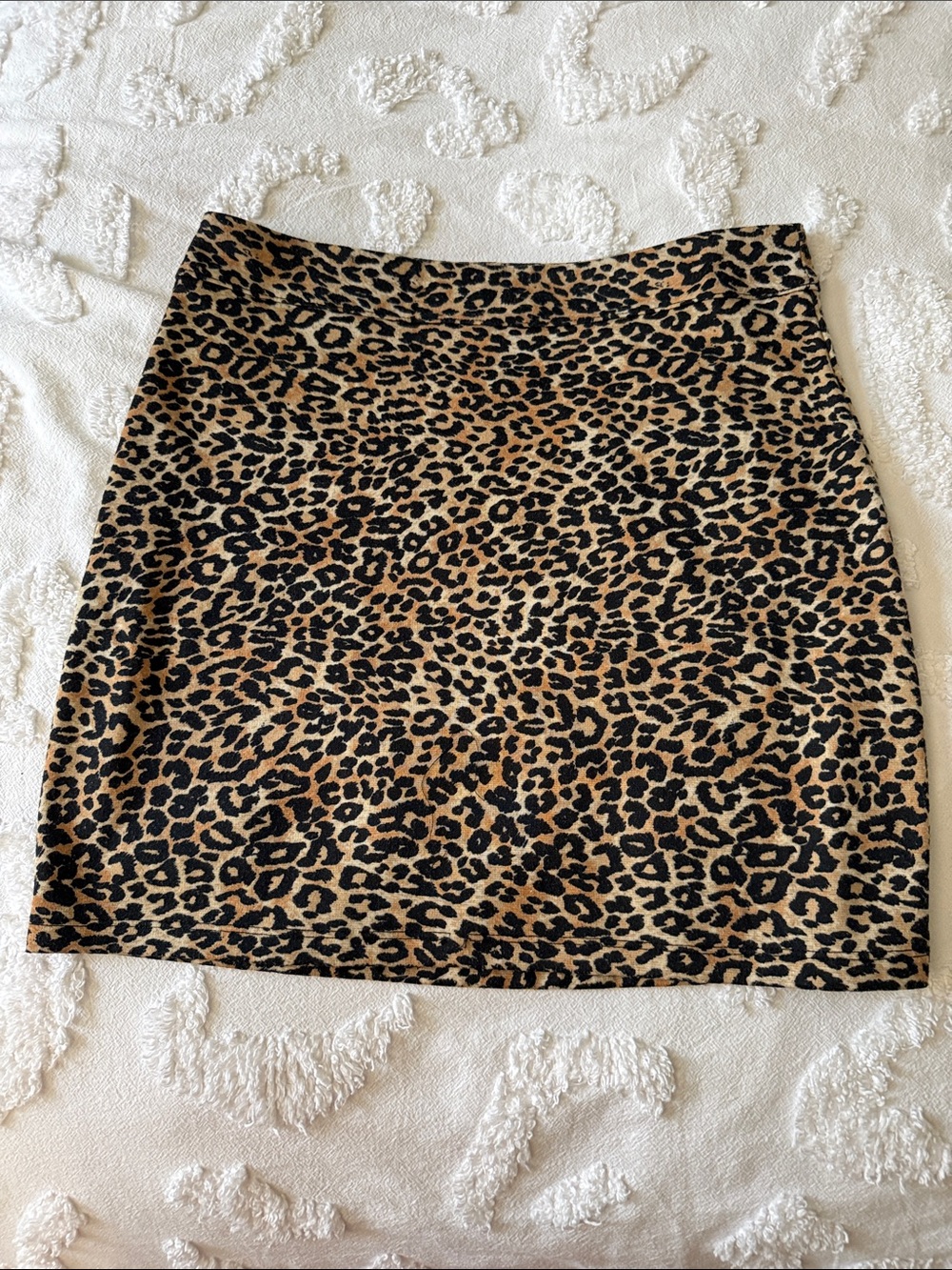 silence + noise Leopard Print Mini Skirt in Brown and Black